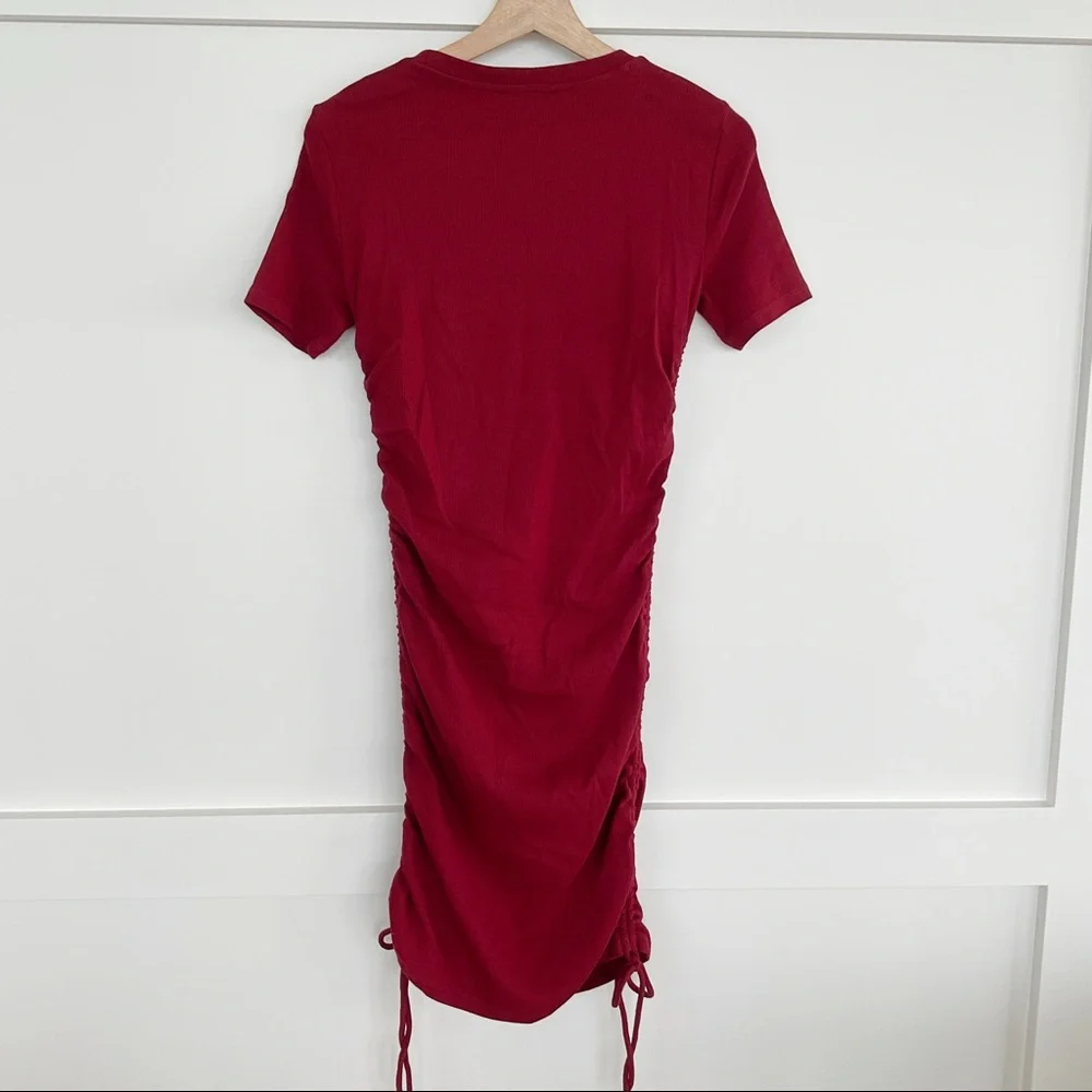Zara Ruched Ribbed Dress - Picture 7 of 11
